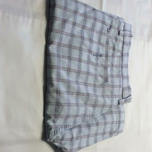 Nautica plaid light blue shorts size 32w